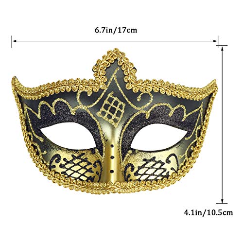 Coddsmz Venetian Masquerade Party Mask - Halloween & Mardi Gras Costume Accessory