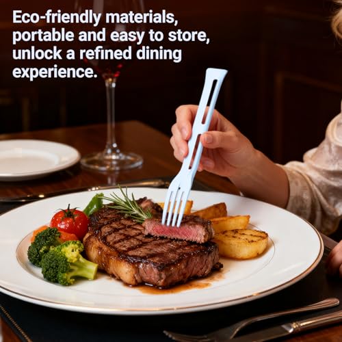 3-in-1 Portable Cutlery Set, Compact Reusable Fork Spoon Knife Combo, Eco-Friendly Travel Utensils, Outdoor, Camping, and ...