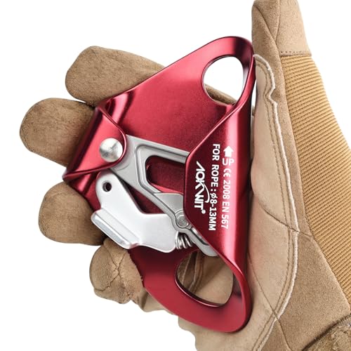 Chest Ascender Tree Climbing Gear Rope Grab High-Strength Aluminum Alloy Rappelling Equipment CE Certified for Rock Climbi...