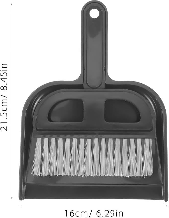 Mini Desktop Sweep Cleaning Brush - Small Broom and Dustpan Set for Keyboard Crumbs, Craft Mess, Countertop Cleaning