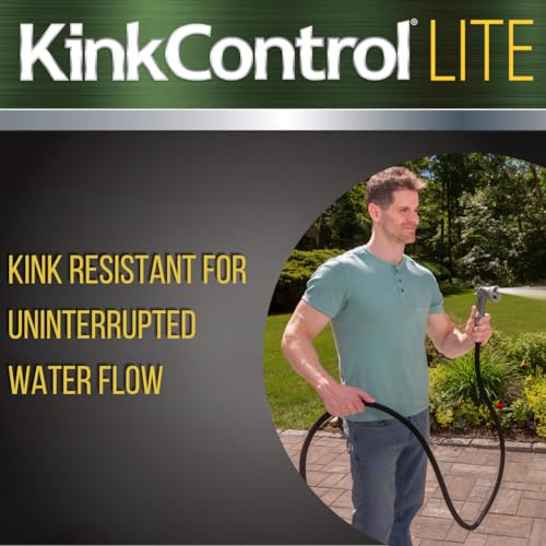 Kink Control Lite, Doesn’t Expand or Burst, Extremely Light Weight, Garden Hose, Water Hose with Superior UV Resistance, E...