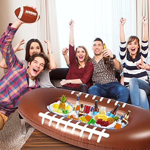 Deekin 60 x 27.5 Inch 1 Pcs Inflatable Football Beverage Cooler for Football Party Decoration Party Drink Cooler PVC Infla...