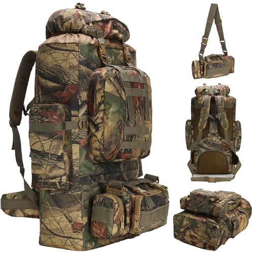 HongXingHai 100L Camping Hiking Backpack,Molle military Tactical rucksack backpack,Waterproof Lightweight Hiking Backpack...