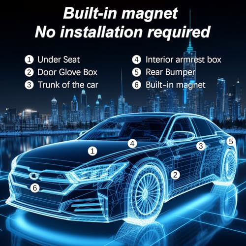 Mini GPS Tracker for Vehicles: Tracker Device for Vehicles No Subscription No Monthly Fee Car Tracker Device Hidden Magnet...
