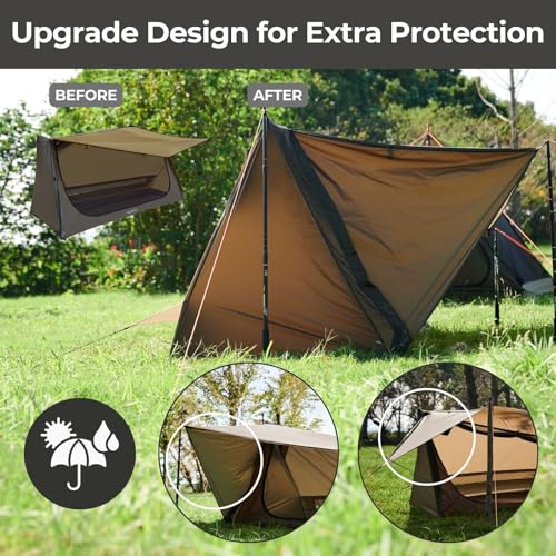 onewind Single Person Backpacking Tent with Topquilt, Ultralight Bivy Tent with Sleeping Bag