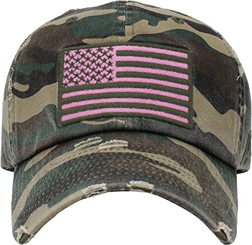 KBETHOSA Flag USA America Military Thin Blue Line Thin Red Line Vintage Distressed Baseball Cap Dad Hat Unisex Adjustable