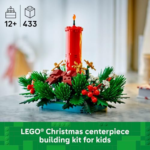 LEGO Christmas Table Decoration Building Toy for Kids - Brick-Built Holiday Centerpiece & Festive Room Decor - Christmas C...