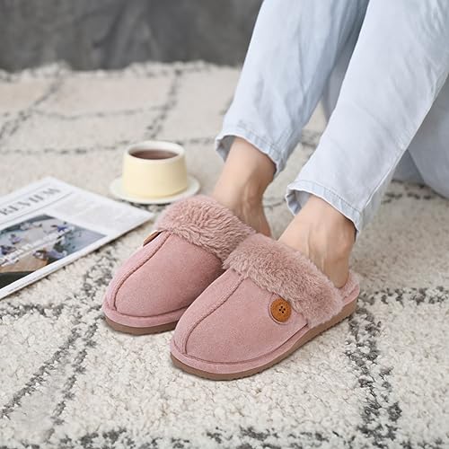 Litfun Women's Fuzzy Memory Foam Slippers Fluffy Winter House Shoes Indoor and Outdoor