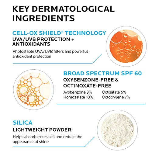 La Roche-Posay Anthelios Light Fluid Facial Sunscreen SPF 60, Lightweight Sunscreen For Face, Fluid Texture, Broad Spectru...