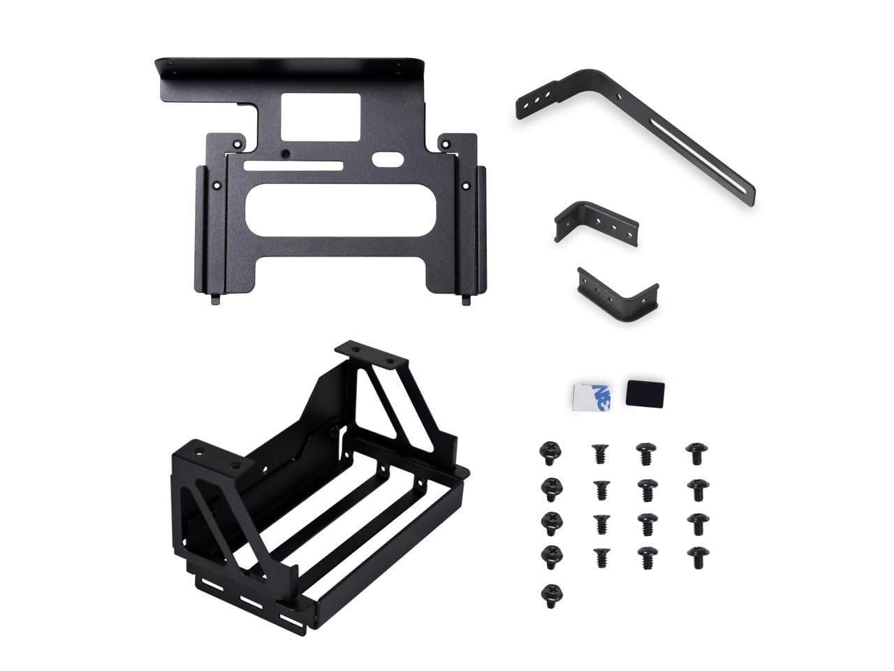 Lian-Li O11De-9X Upright Gpu Bracket Upgrade Kit For 40 Series Gpu Compatilble With O11 Dynamic Evo Black,And Silver Riser Cable