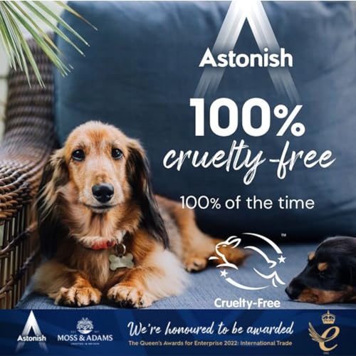 Astonish Apple Burst Household Cleaner - Shower Curtain, Shower Door, Bathroom Tiles - Hard Water Stains, Rust & Calcium Bathroom Cleaner - No Scrub, Cruelty Free Cleaning Supplies, 750ml Bottle