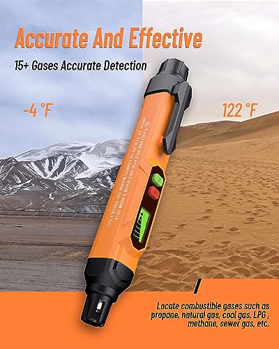 Gas Leak Detector; VITITE Propane and Natural Gas Detector; Mini Portable Gas Alarm to Locate Combustible Gas Leak Sources...