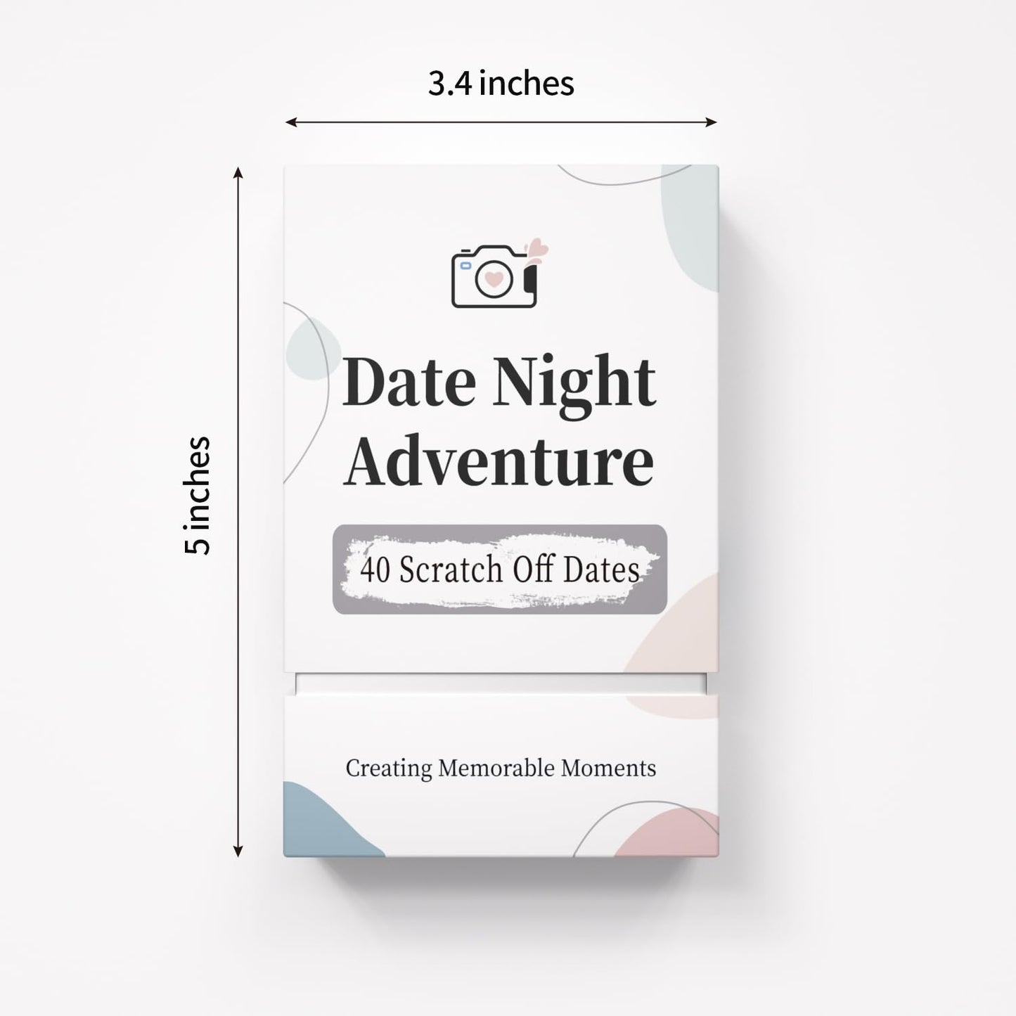 40 Date Ideas Card Games for Couples Date Night - Unique Date Deck Scratch Off Cards, Couples Gifts for Boyfriend Girlfriend, Romantic Wedding Anniversaries Newlywed Gifts for Him Husband Wife Bride