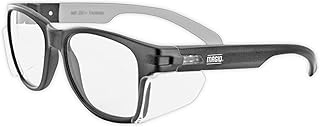 MAGID Y50 Safety Glasses, ANSI Z87.1, Anti-Fog UV Protection, Clear Lens, Side Shields, Black Frame, 1 Pair, Y50BKAFC