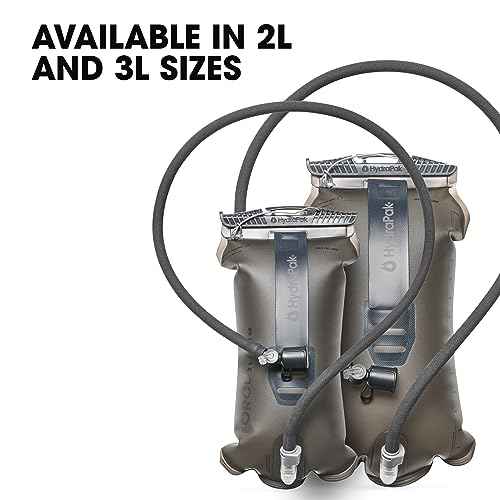 Hydrapak Force Ultra-Durable Water Bladder/Reservoir for Hydration Backpacks, 2L or 3L, Insulated Tube, Safe & Reliable