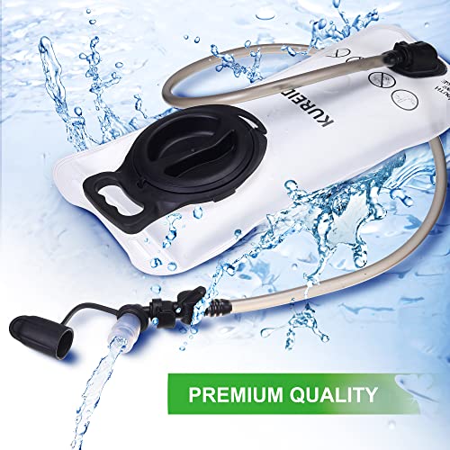 KUREIDA Hydration Bladder 2 Liter, BPA Free Water Bladder for Hiking Backpack Water Storage Bag with Insulated Tube, Hydra...