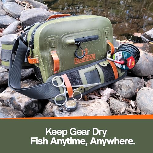 Lehigh Crossing, Waterproof Fishing Waist Pack, Fly Fishing Fanny Pack, Submersible Lumbar Pack