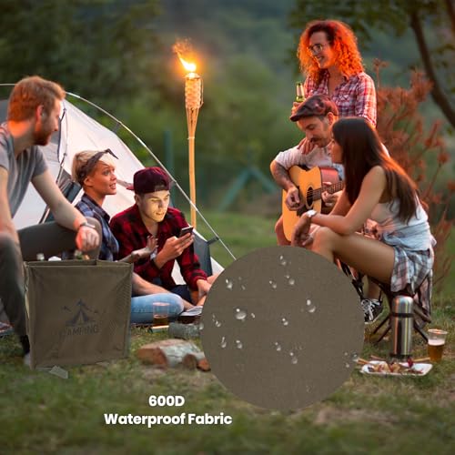 ZEMBSOYA Throw Line Cube Bag, Easy Folding Arborist Throw Line Storage Portable Climbing Rope Organizer Basket for Tree Wo...