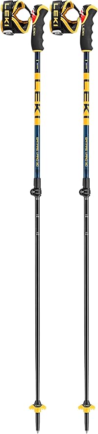 LEKI Spitfire Vario 3D Adjustable Lightweight Aluminum Ski Poles for Alpine & Backcountry Skiing