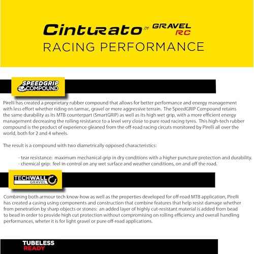 Pirelli Cinturato Gravel RC Classic 45-622 (700 x 45c) Gravel Bike Tire - Gravel Racing Specific Design for Pro-Level Performance - Higher Speeds - Enhanced Lateral Grip