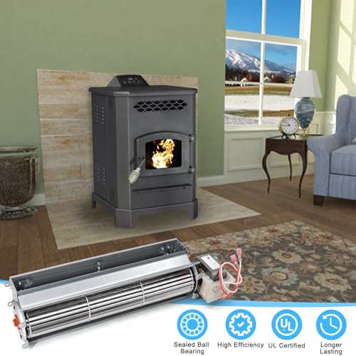 Adviace 80709 Convection Blower for US Stove 5501S KP60-XH, Ashley AP5710 5710 AP5501S AP60, King KP60 Pellet Stoves, Room...