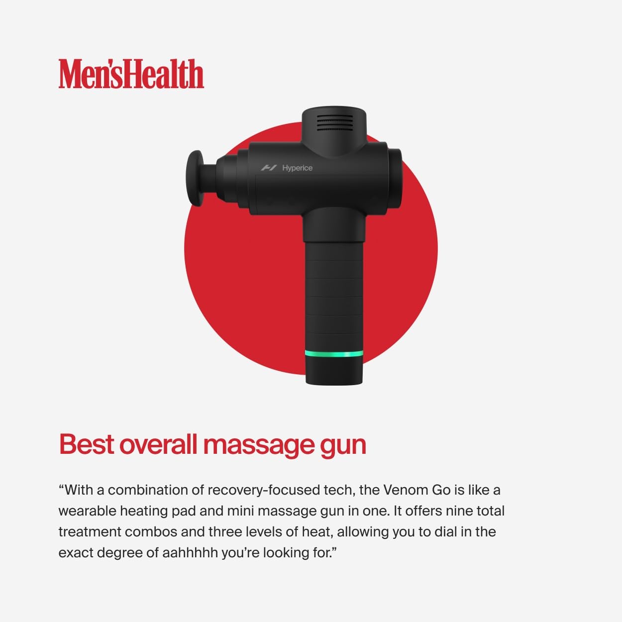 Hyperice Hypervolt 2 Black - Featuring Quiet Glide Technology - Handheld Percussion Massage Gun | 3 Speeds, 5 Interchangeable Heads | Helps Relieve Sore Muscles and Stiffness