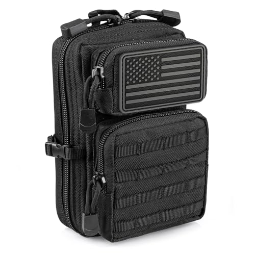 LIVANS Tactical Molle Utility Pouch, EDC Tool Pouch Tactical Phone Pouches Mini Waist Pouches Medical EDC IFAK Pack Mini D...