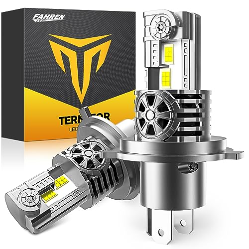 Termitor Upgraded H4/9003 Light bulb Hi/Low Beam, 50000LM 900% Super Brighter, 6500K Cool White, HB2 Fog Light Bulbs with ...