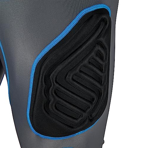 CHAMPRO mens 5-Pad Football Bull Rush 5 Pad Girdle, Black, Medium US