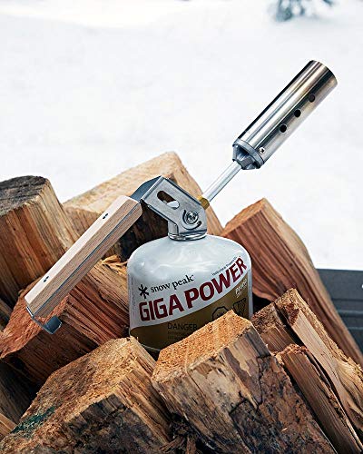Snow Peak Folding Torch, GT-110R, Made in Japan, Lifetime Product Guarantee, Lightweight and Compact for Camping