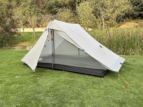ROOMEDAL 3F UL Gear Lanshan PRO Lanshan Ultralight Tent 4 Season Backpacking Tent for 1 Person, Waterproof Professional Te...