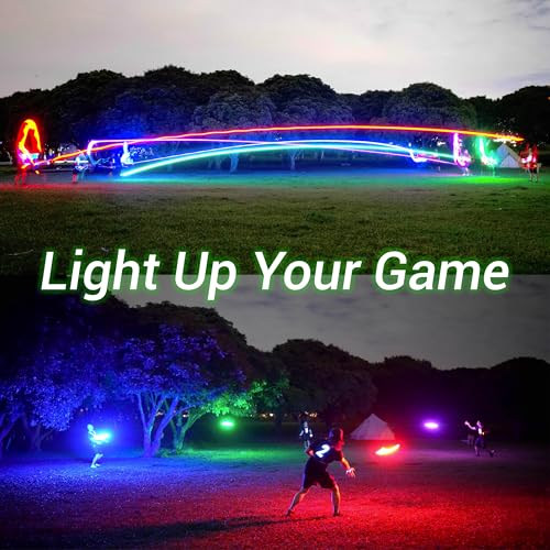 TOSY Flying Disc - 108 RGB Multicolor or 36 Monocolor LEDs, Super Bright, Smart Modes, Christmas Stocking Stuffers Gift, C...