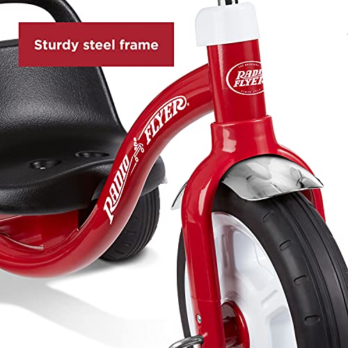 Radio Flyer Big Red Classic Tricycle, Toddler Trike, Tricycle for Toddlers Age 2.5-5, Toddler Bike