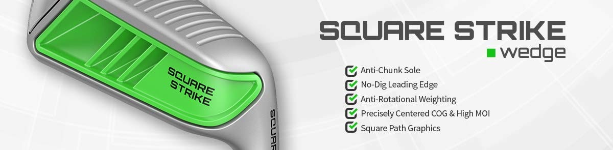 Square Strike Wedge For Right Handed Players-Pitching & Chipping Wedge for Men & Women -Legal for Tournament Play -Engineered by Hot List Winning Designer -Cut Strokes from Your Golf Game Fast