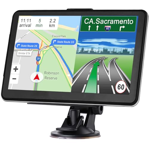 Aonerex GPS Navigation for Car Truck Navigator Latest Maps 7 Inch Touch Screen Vehicle GPS Commercial Trucker Navigation V...