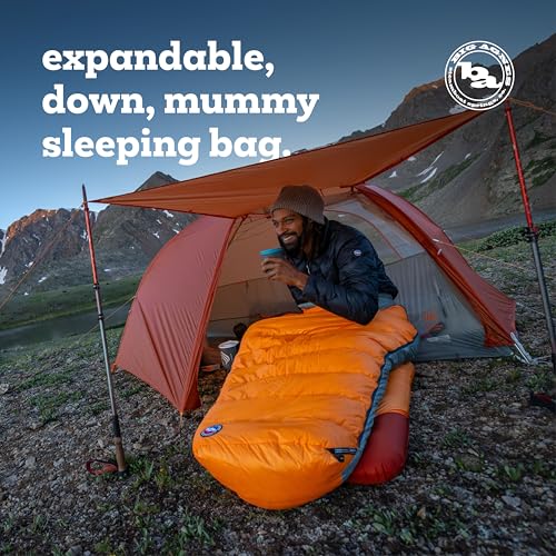 Big Agnes Torchlight EXP - 650 RDS DownTek 초경량 침낭, 배낭여행 장비, 컴팩트한 추운 날씨용 캠핑 미라