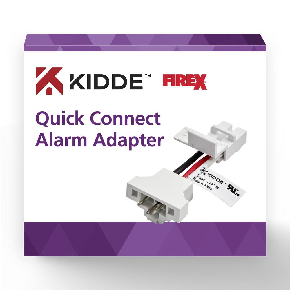 Kidde‘s 20-9003 Quick Connect Adapter Plug for Hardwired Smoke and CO Detectors – Compatible with Kidde’s Alarms – Smoke Detector Adapter for Easy Retrofit Installations, Pack of 2