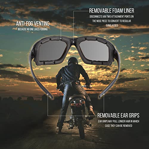 WYND Blocker Motorcycle Riding Glasses Extreme Sports Wrap Sunglasses