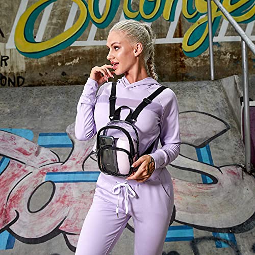 USPECLARE Clear Mini Backpack Stadium Approved for Little Boys & Girls, Transparent Backpack for Concert, Festival, Sport ...