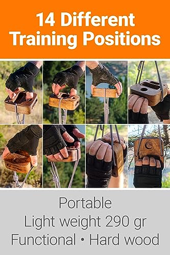 Portable Hangboard for Rock Climbing Holds,Fingerboard Trainer for Hand Grip Strengthener,Pinch Block Grip,Home Gym Fitnes...