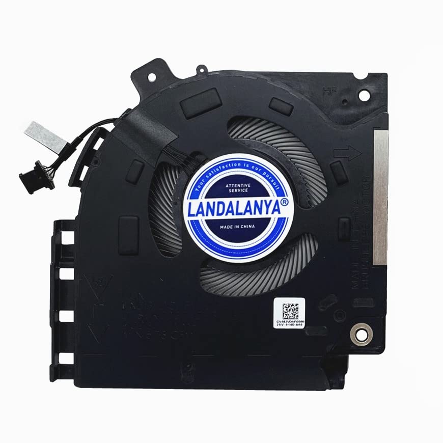 Landalanya Replacement New Laptop Cpu+Gpu The Main Cooling Fan For Dell Alienware X15 R1 X15 R2 Rtx30 Series 082Vd4 0V0G61 Dfs5K