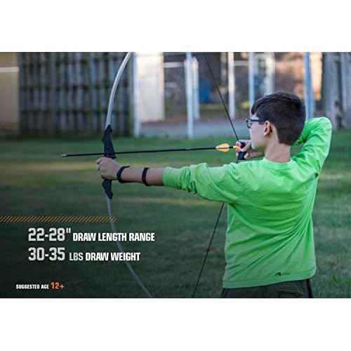 Bear Archery Firebird Bow for Youth, Recommended Ages 12-16, Ambidextrous, Continuous Draw Weight Up to 36 lb., Continuous Draw Length Up to 28-inches