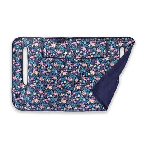 Classic Accessories for Vera Bradley Water-Resistant Golf Seat Blanket, 54 x 32 Inch, Flamingo Garden