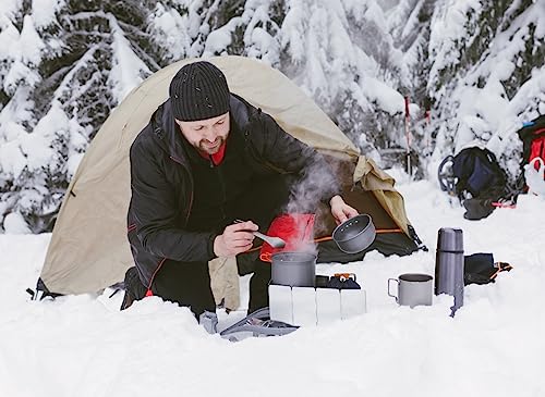 10 Plates Stove Windscreen, Aluminum Stove Windshield with Drawstring Bag, for Camping, Butane Stoves