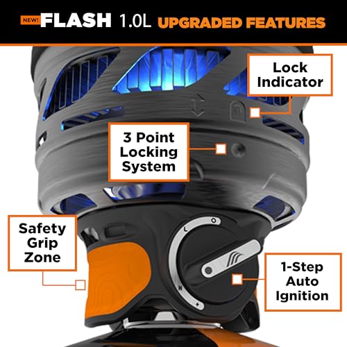 Jetboil Flash 1.0L Portable Fast Boil Stove for Camping and Backpacking with 1-Step Auto Ignition, New for 2025, Propane/I...