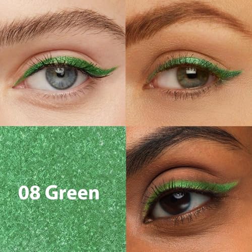 evpct 1Pcs Green Color Gel Glitter Eyeliner Pencils Set for Women Waterline Waterproof Smudge Proof lapiz de ojos delinead...