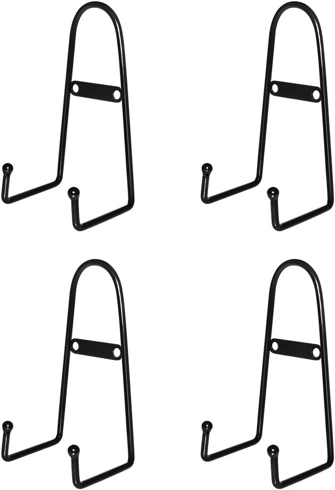 MOCOUM 4 Pack 7.87 inch Wall Mount Plate Display Stands, Medium Wall Easel Holder Plate Hanger Vertical Plate Stand Holder...
