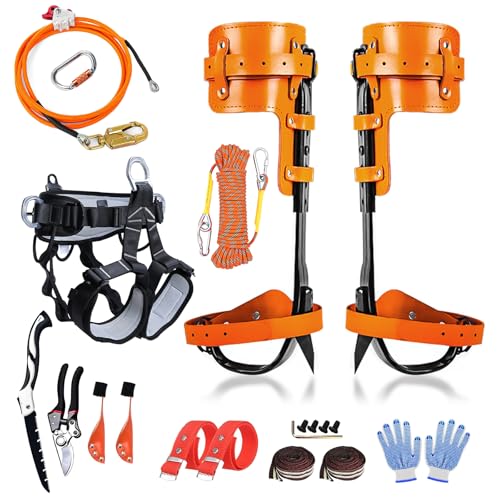 Esayendder Tree Climbing Spikes,Tree Climbing Kit,Tree Climbing Gear,Suitable for Fruit Picking,Tree Climbing,Hunting