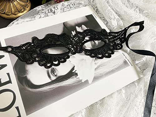 Mordarli Masquerade Mask for Women Lace Eye Mask for Halloween Costume Party