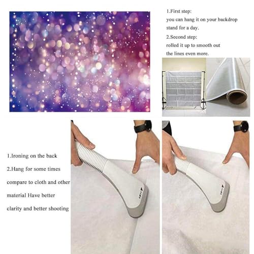 Purple Light Spots Backdrop Dreamy Glitter Dots Halos Photography Background Girl Birthday Party Baby Shower Decor Banner ...